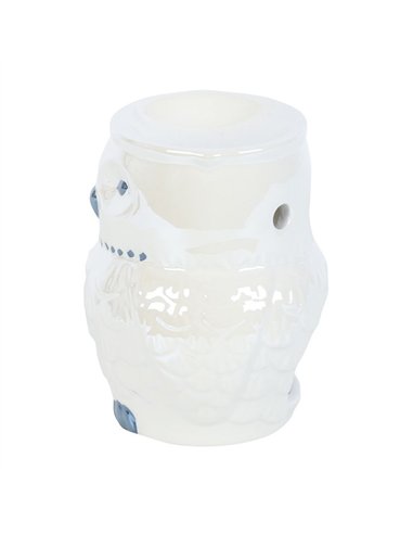 Owl Shaped Iridescent Oil Burner and Wax Warmer MF_38925