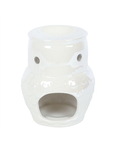 Owl Shaped Iridescent Oil Burner and Wax Warmer MF_38925