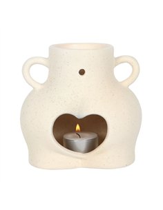 Cream Speckle Bum Oil Burner MN_48222