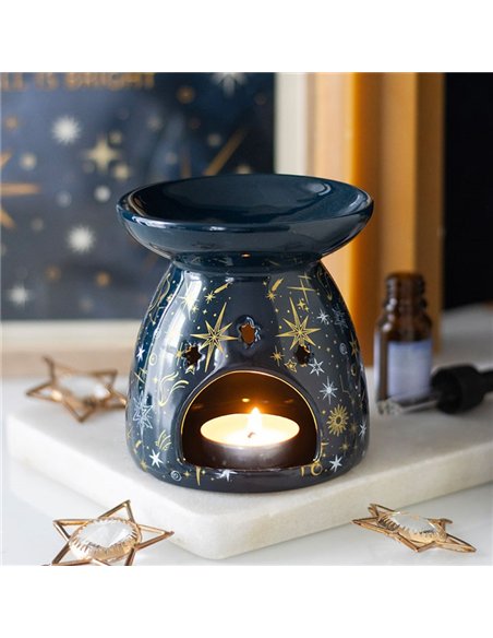 Blue Starry Night Oil Burner and Wax Warmer NT_24926 - pic 139484 | FastDaddyshop