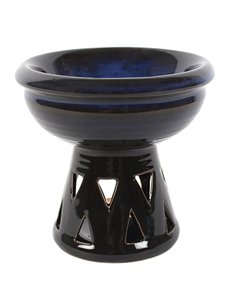 Deep Bowl Blue Oil Burner and Wax Warmer OB_04722