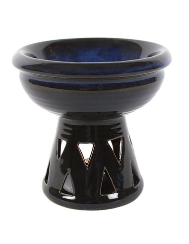 Deep Bowl Blue Oil Burner and Wax Warmer OB_04722