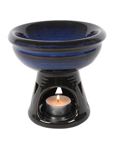 Deep Bowl Blue Oil Burner and Wax Warmer OB_04722 2