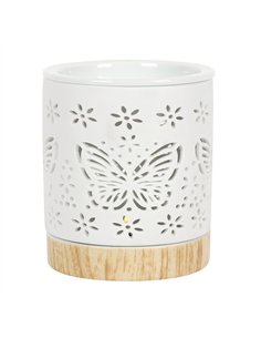 Matte Ceramic Butterfly Oil Burner OB_19927