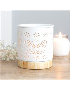 Matte Ceramic Butterfly Oil Burner OB_19927 2