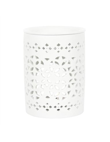 White Matte Cut Out Oil Burner  OB_20227