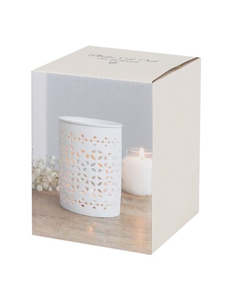 White Matte Cut Out Oil Burner  OB_20227 - pic 139551 | FastDaddyshop