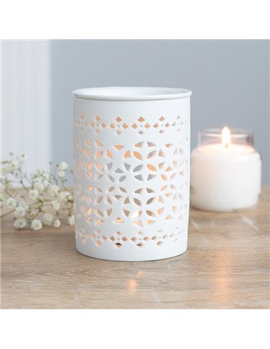 White Matte Cut Out Oil Burner  OB_20227