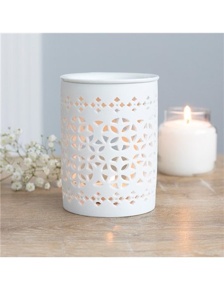 White Matte Cut Out Oil Burner  OB_20227 - pic 139552 | FastDaddyshop