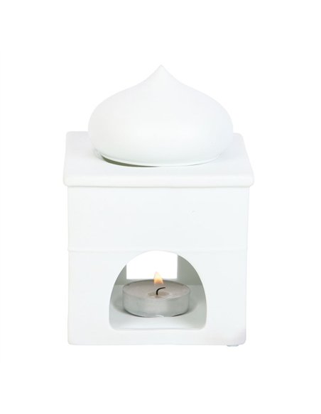 Off White Mosque Oil Burner and Incense Cone Holder OB_21424 - pic 139556 | FastDaddyshop