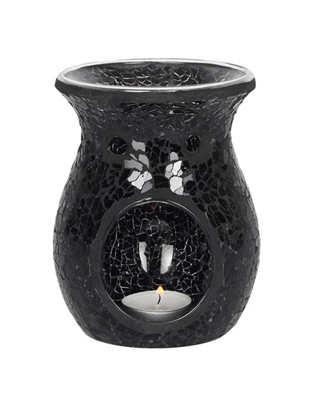 Large Black Crackle Oil Burner and Wax Warmer OB_23638 - pic 139603 | FastDaddyshop