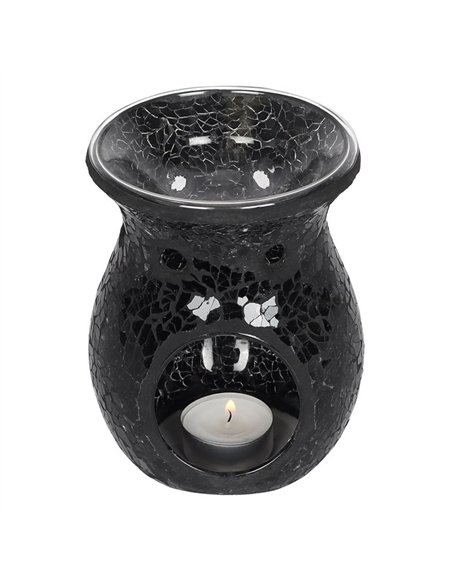 Large Black Crackle Oil Burner and Wax Warmer OB_23638 - pic 139604 | FastDaddyshop