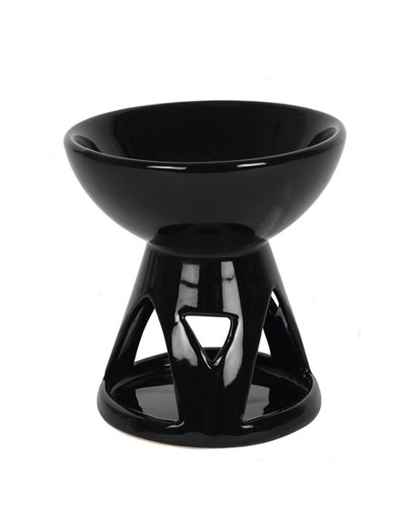 Black Deep Bowl Oil Burner and Wax Warmer OB_27338 - pic 139612 | FastDaddyshop