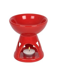 Red Deep Bowl Oil Burner and Wax Warmer OB_27538