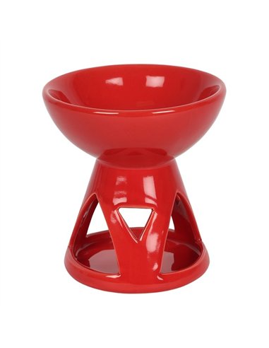 Red Deep Bowl Oil Burner and Wax Warmer OB_27538