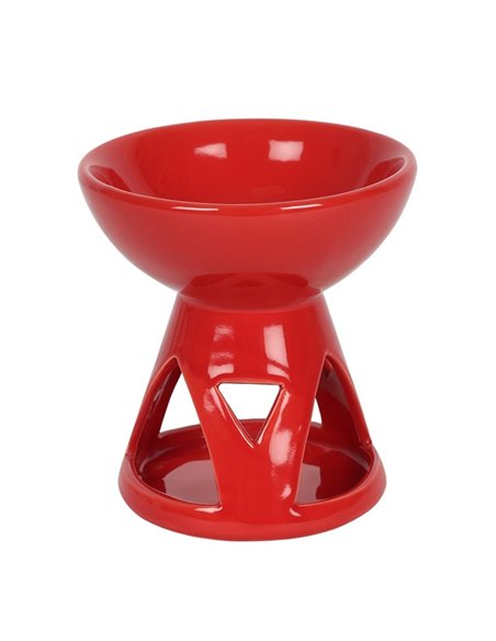 Red Deep Bowl Oil Burner and Wax Warmer OB_27538 - pic 139616 | FastDaddyshop