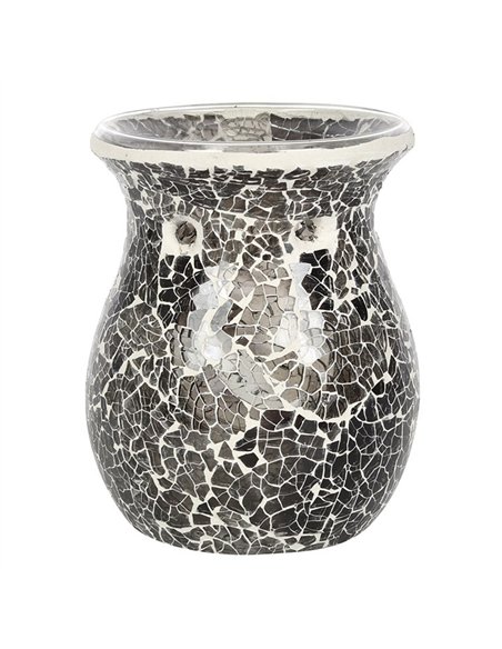 Large Gunmetal Grey Crackle Oil Burner and Wax Warmer OB_31431 - pic 139622 | FastDaddyshop