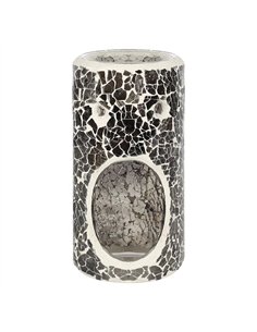 Pillar Gunmetal Grey Crackle Oil Burner and Wax Warmer OB_31531
