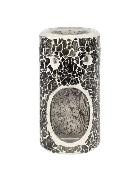 Pillar Gunmetal Grey Crackle Oil Burner and Wax Warmer OB_31531 - pic 139626 | FastDaddyshop