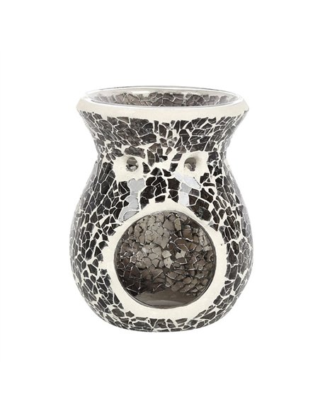 Small Gunmetal Grey Crackle Oil Burner and Wax Warmer OB_31631 - pic 139631 | FastDaddyshop