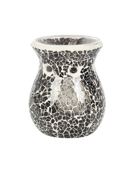 Small Gunmetal Grey Crackle Oil Burner and Wax Warmer OB_31631 - pic 139632 | FastDaddyshop