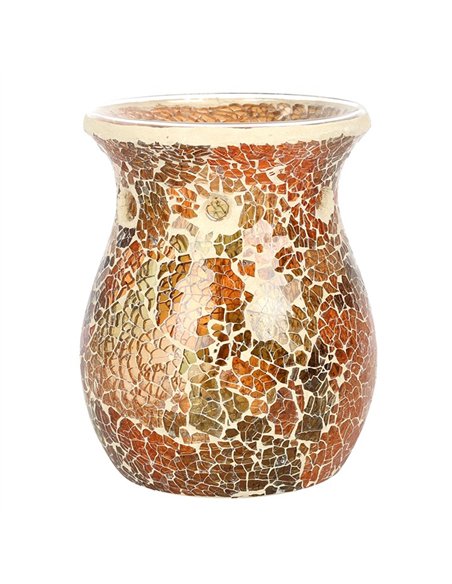 Large Brown Crackle Oil Burner and Wax Warmer OB_32031 - pic 139637 | FastDaddyshop