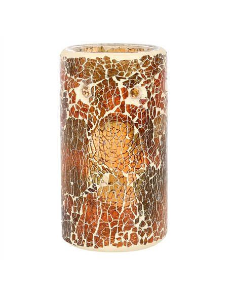 Pillar Brown Crackle Oil Burner and Wax Warmer OB_32131 - pic 139642 | FastDaddyshop