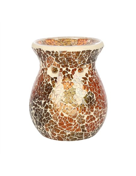 Small Brown Crackle Oil Burner and Wax Warmer OB_32231 - pic 139647 | FastDaddyshop