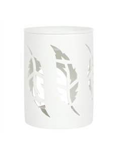 White Feather Cut Out Oil Burner OB_34530