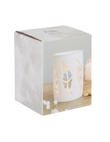 White Feather Cut Out Oil Burner OB_34530