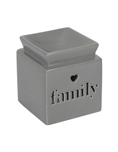 Grey Family Cut Out Oil Burner and Wax Warmer OB_35030