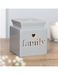 Grey Family Cut Out Oil Burner and Wax Warmer OB_35030 2
