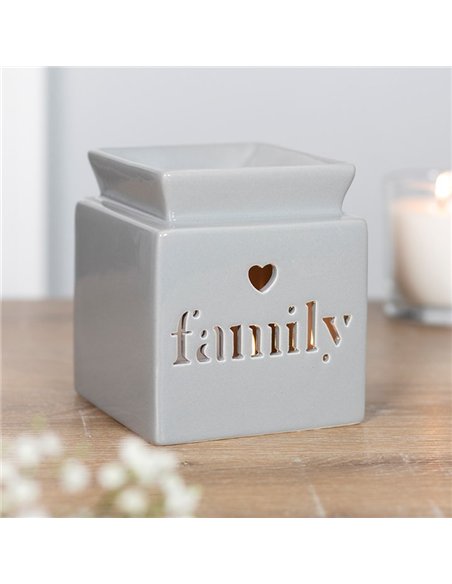 Grey Family Cut Out Oil Burner and Wax Warmer OB_35030 - pic 139684 | FastDaddyshop