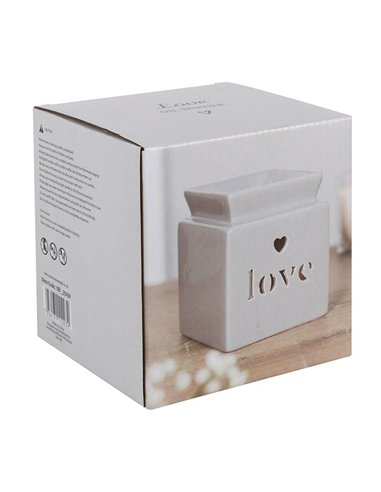 Grey Love Cut Out Oil Burner OB_35130