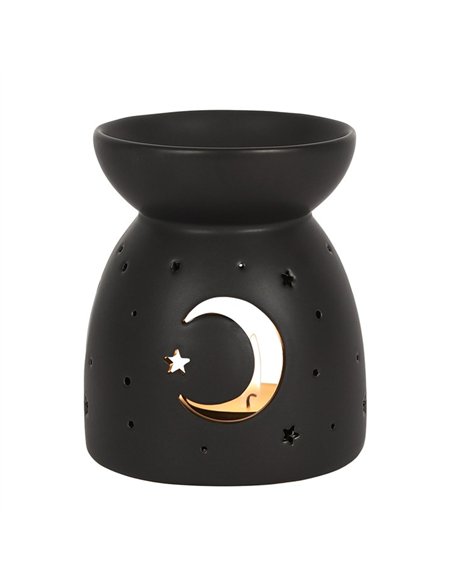 Black Mystical Moon Cut Out Oil Burner OB_35330 - pic 139691 | FastDaddyshop