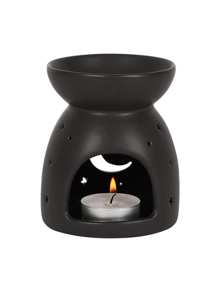 Black Mystical Moon Cut Out Oil Burner OB_35330 - pic 139692 | FastDaddyshop