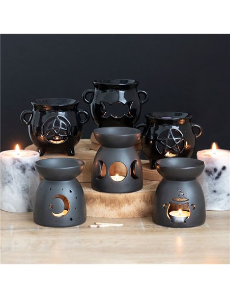 Black Mystical Moon Cut Out Oil Burner OB_35330 - pic 139694 | FastDaddyshop
