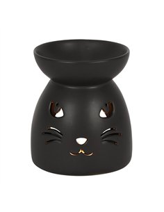 Black Cat Cut Out Oil Burner and Wax Warmer  OB_35630