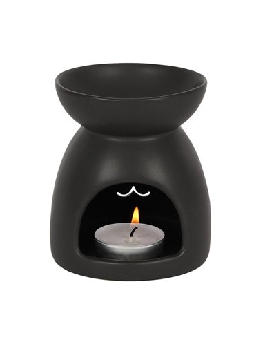 Black Cat Cut Out Oil Burner and Wax Warmer  OB_35630