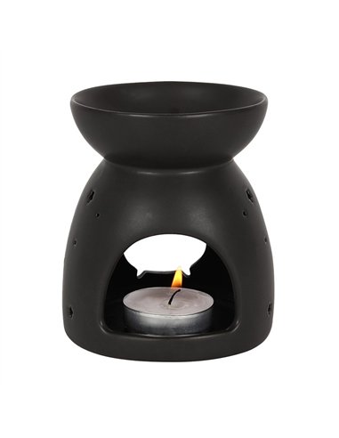 Black Cauldron Cut Out Oil Burner OB_35830