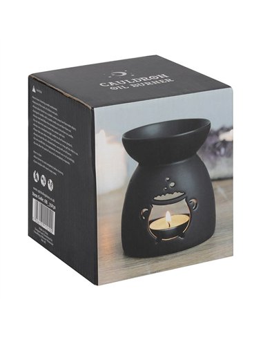Black Cauldron Cut Out Oil Burner OB_35830