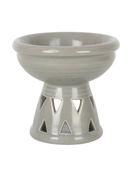 Grey Deep Bowl Oil Burner and Wax Warmer OB_40631 - pic 139709 | FastDaddyshop