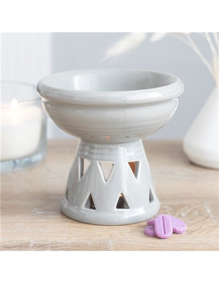 Grey Deep Bowl Oil Burner and Wax Warmer OB_40631 - pic 139711 | FastDaddyshop