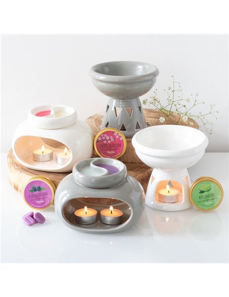 Off White Double Oil Burner OB_40931 - pic 139727 | FastDaddyshop