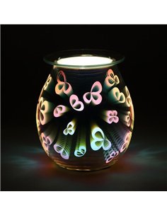 3D Flower Petal Light Up Electric Oil Burner OB_41038