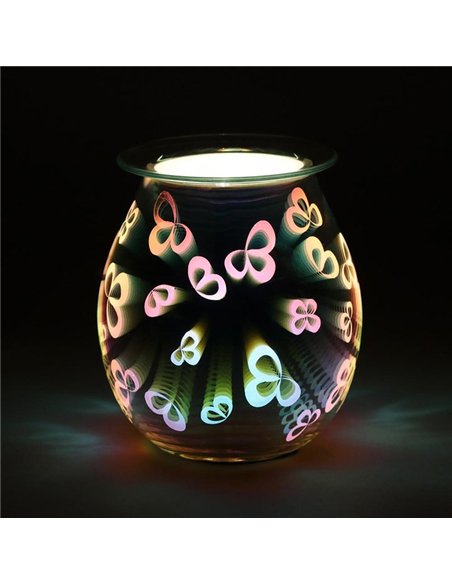 3D Flower Petal Light Up Electric Oil Burner OB_41038 - pic 139731 | FastDaddyshop
