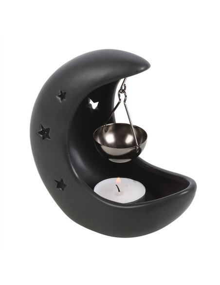 Black Crescent Moon Hanging Oil Burner OB_44825 - pic 139734 | FastDaddyshop