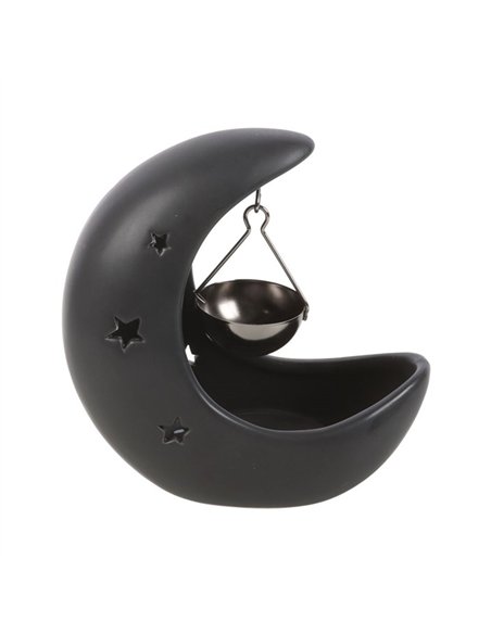Black Crescent Moon Hanging Oil Burner OB_44825 - pic 139736 | FastDaddyshop