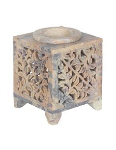 Moroccan Arch Cutout Soapstone Oil Burner OB_48130