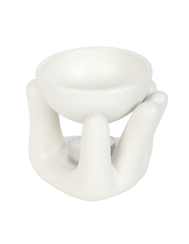 White Hand Ceramic Oil Burner OB_51824